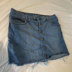 INC denim mini skirt